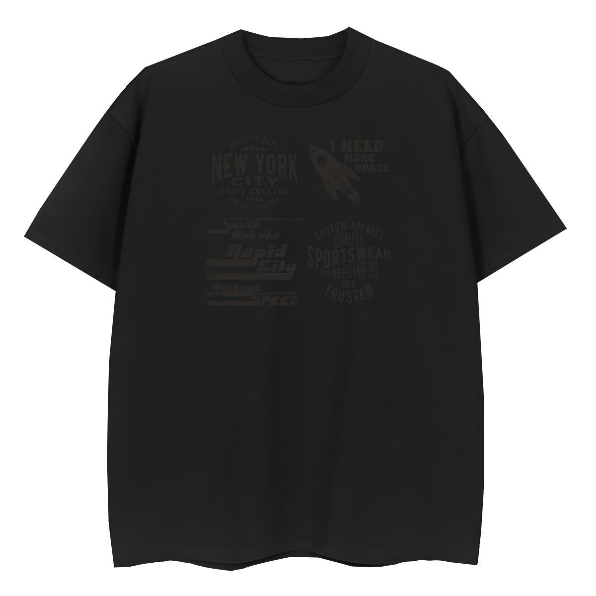 Designer Men Clothes T-Shirt High Street Hip Hop 230g 100% Cotton Black White Breathable Short Sleeve letter Man T Shirts Casual New Polos