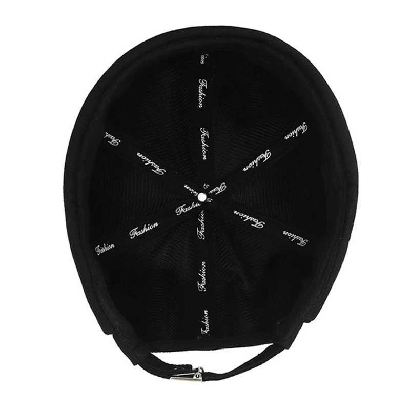 Retro dome hat cotton velvet free skull hat suitable for women adjustable hat Beanies Street portable Docker hat hip-hop hat W240821