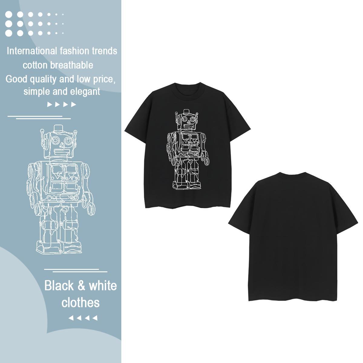New Arrival T-Shirts Breathable Crew Neck 100% Cotton 230g Lady T shirt Custom Cartoon ET Street Wear Free Shipping Clothes Shirt