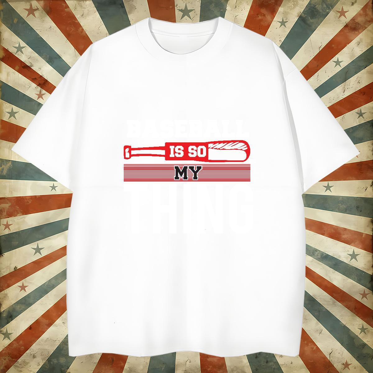 Loose baseball T-Shirts Summer Casual Couples T Shirts 230g Cotton DIY Customized Crew Neck Breathable Plus Size Custom Clothes