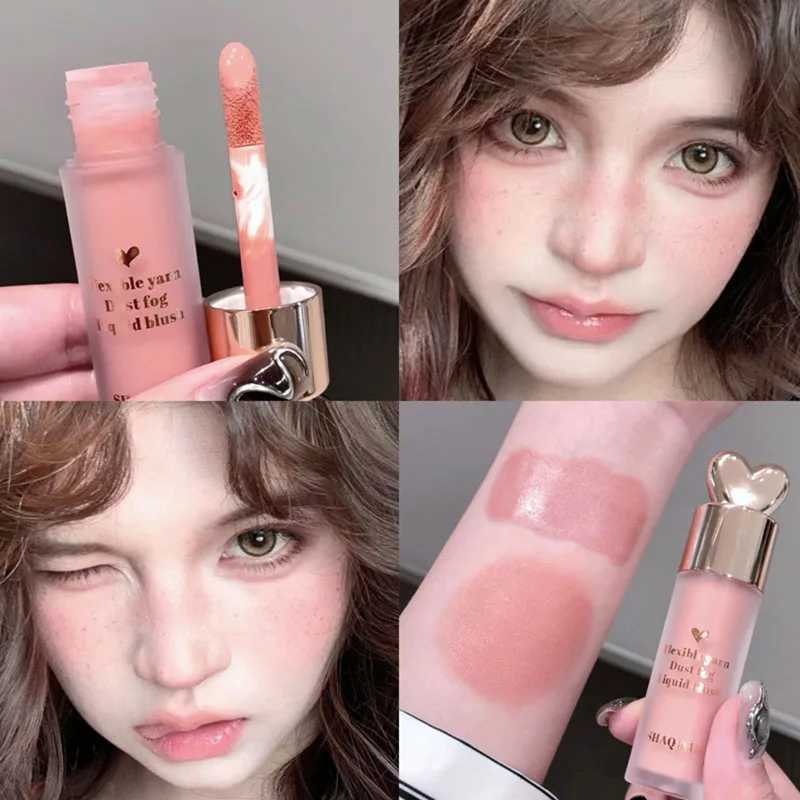 Cute Monochrome Soft Mist Liquid Ber Stick Natural Cheek Dyed B Milk Strawberry Face Rubor Rouge Korean Makeup CosmeticsXJ241225
