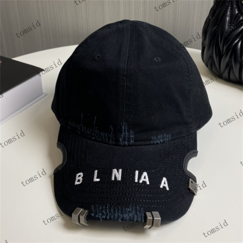Unisex Embroidery Baseball Cap Unique Edge Design Novelty Dome Hats For Men Two Colors Letters Elements Adjustable Casual Caps