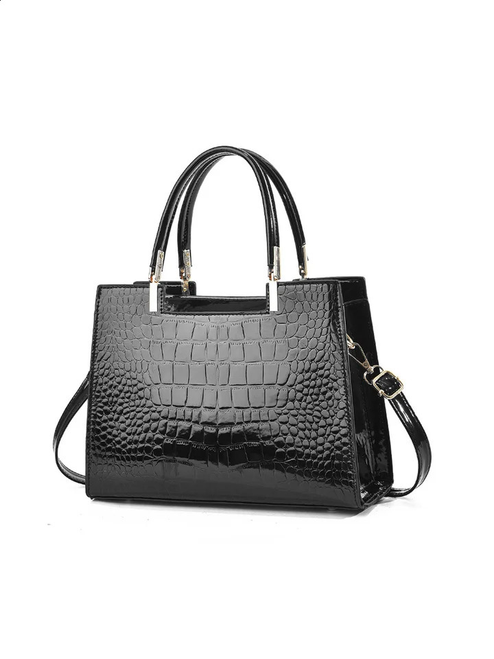 Tote 2024 fashion tote bag women one shoulder crossbody alligator pattern woman 240821