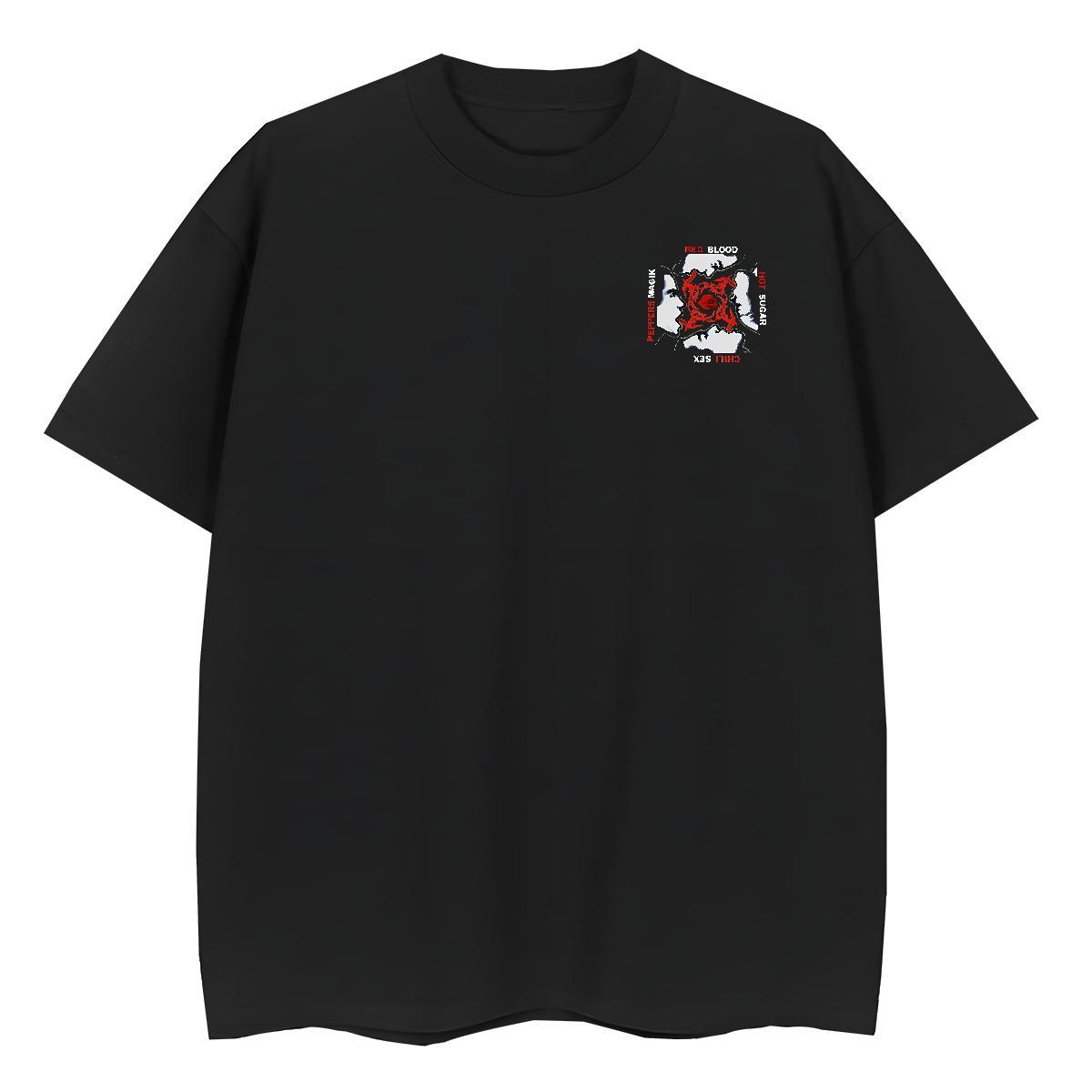 DIY Customized High Street Hip Hop Men Tshirts scary Crew Neck 230g 100% Cotton Mens T Shirts Loose Fit DIY Logo Oversized Tees Shirts