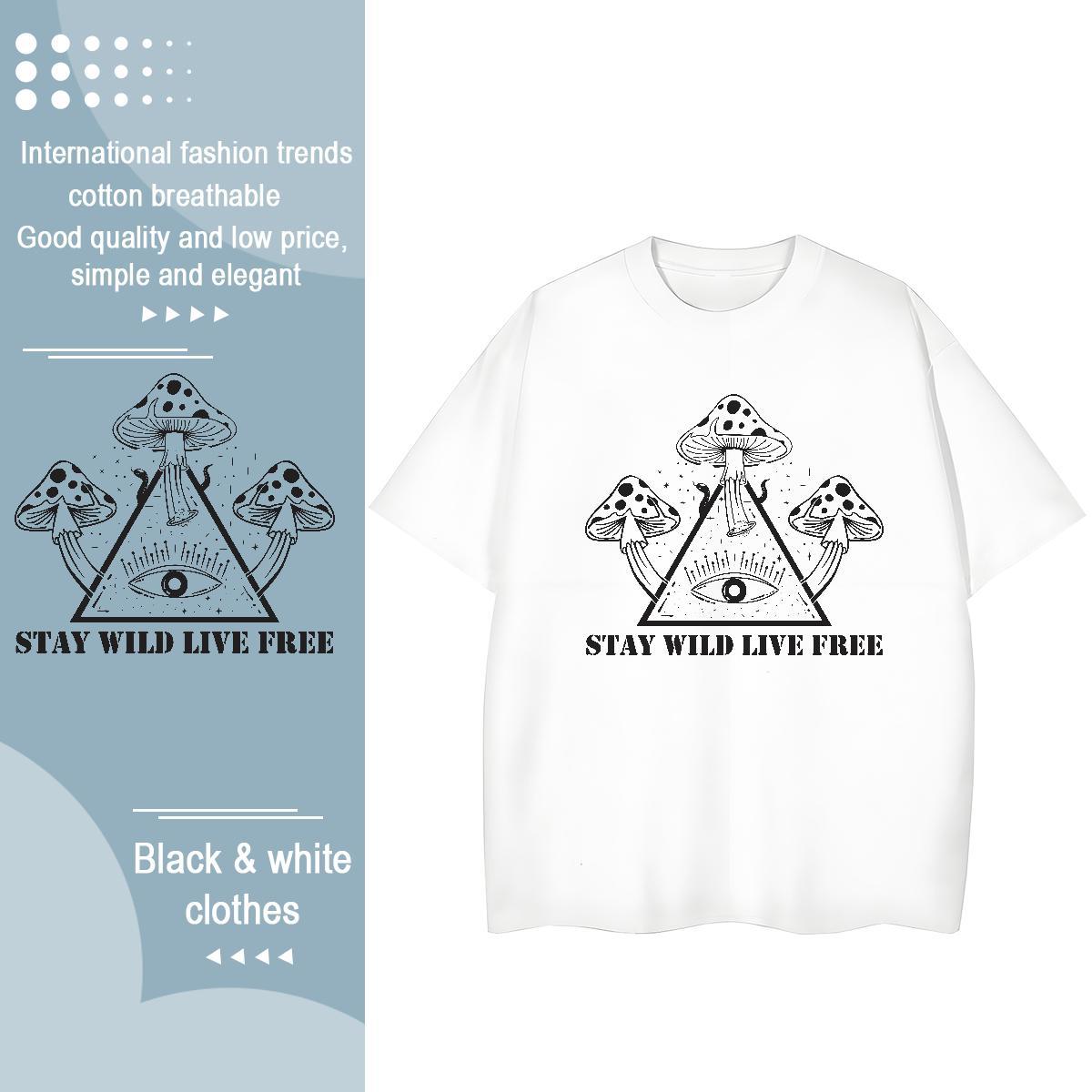 TOP Quality T Shirts Women Short sleeve Soft 230g Cotton Couples T Shirts Cartoon Printing L-4XL tree Casual Beach Brand Tops Tees