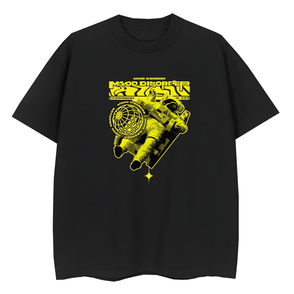 Brand Lady T shirt 230g 100% Cotton cosmonaut Sports Casual T-Shirts O-Neck Short Sleeve Skull Wear