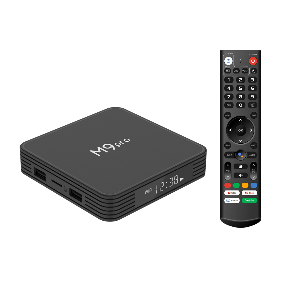France in stock M9 Pro TV box 4K Amlogic S905x4 Android 11.0 MGP 4gb 64gb smart android ATV Set top box 1000M lan BT Voice remote