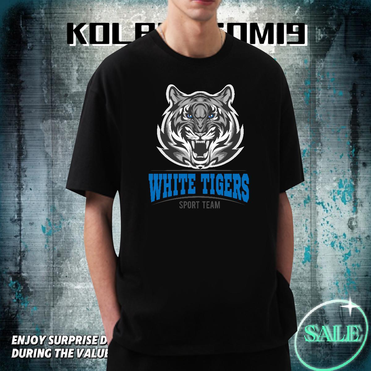 Wholesale Tshirts Summer Casual 230g Cotton Custom Print Oversized Crew Neck tiger Men T Shirts Factory Direct Clothes