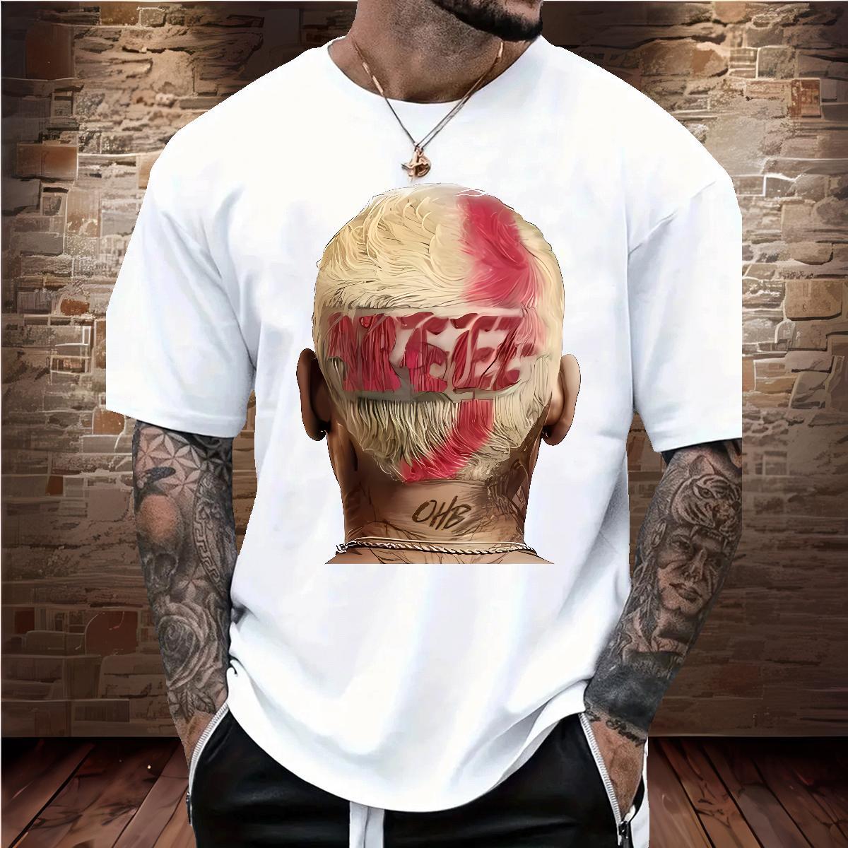 Cool Design hiphop T Shirt For Man Casual Tshirts 230g Cotton Fashion Designer Breathable Crew Neck Asian Size Tees Shirts