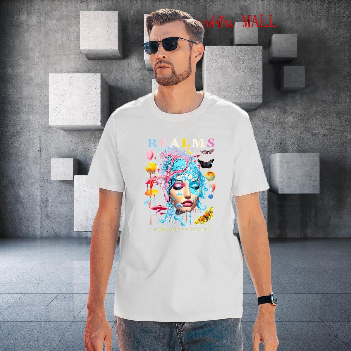 Loose Fit women Men T Shirts Beach Men Clothes T-Shirt 230g Pure Cotton Free Shipping O-Neck Short Sleeve Custom Cartoon Tshirts