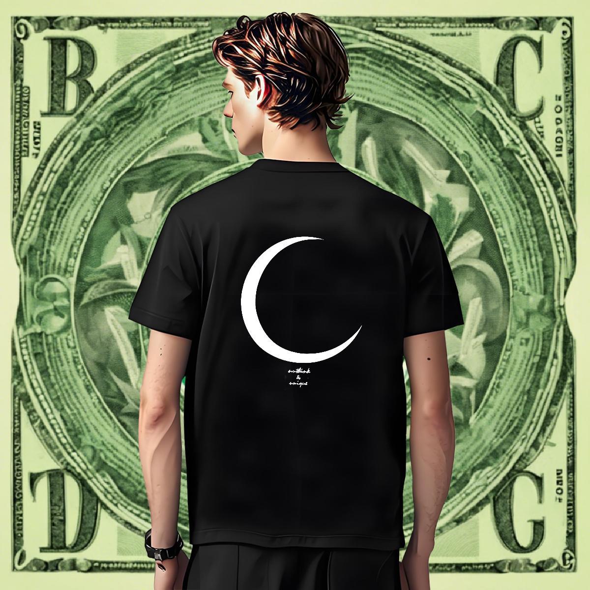 Designer Couples T Shirts Sports Casual 230g 100% Cotton Custom Anime Crew Neck moon Men T Shirts 2024 New Top Tees