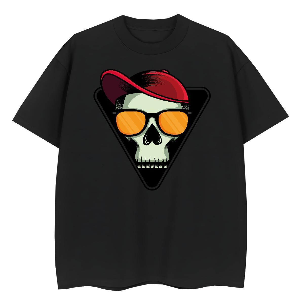 Classic Woman T Shirts 230g Cotton Breathable Crew Neck Home Outdoor skull Unisex Tshirts Comfortable Customized Polos
