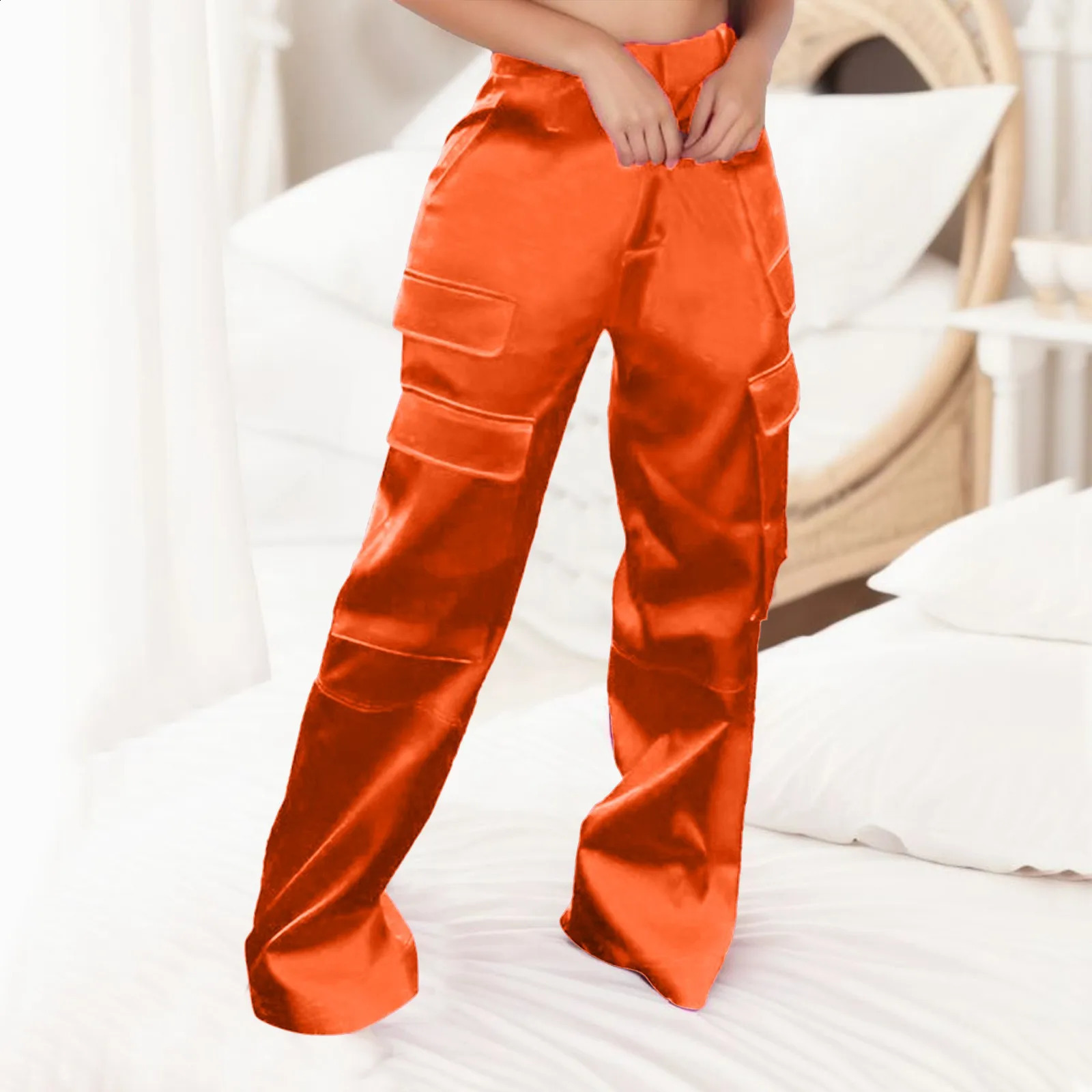 Women Y2K Cargo Pants Joggers Harajuku Baggy Hip Hop Straight Trousers Streetwear Casual High Waist Sweatpants Pantalones 240822