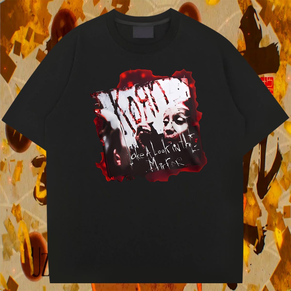 2024 DIY Anime Printing Street Tshirt for Man Woman scary O-Neck Short Sleeve 230g 100% Cotton T shirt Soft Oversized 4XL Tops