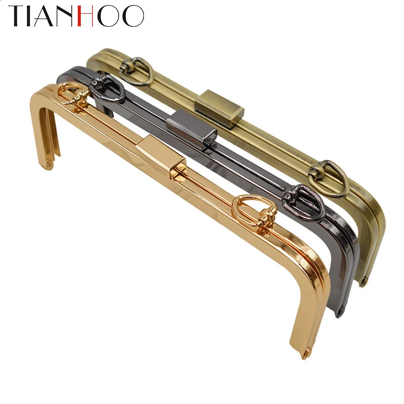 10 pieces of 21.5cm metal handbag frame wallet womens clutch bag accessories kissing buckle lock accessories 240821