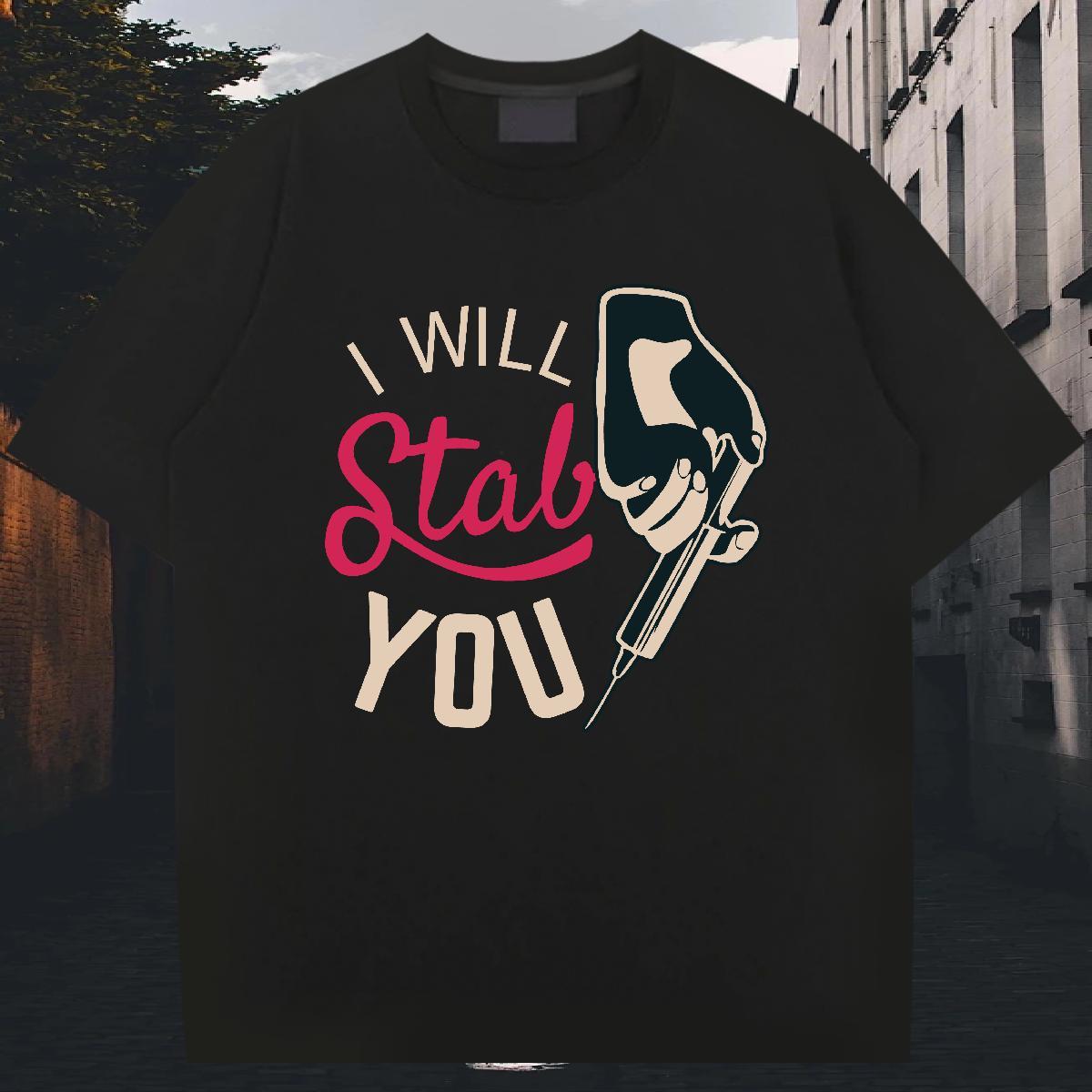 Popular Tshirts Street 100% Cotton 230g Custom Printing Breathable Short Sleeve hand T-Shirts for Men Factory Direct Clothes