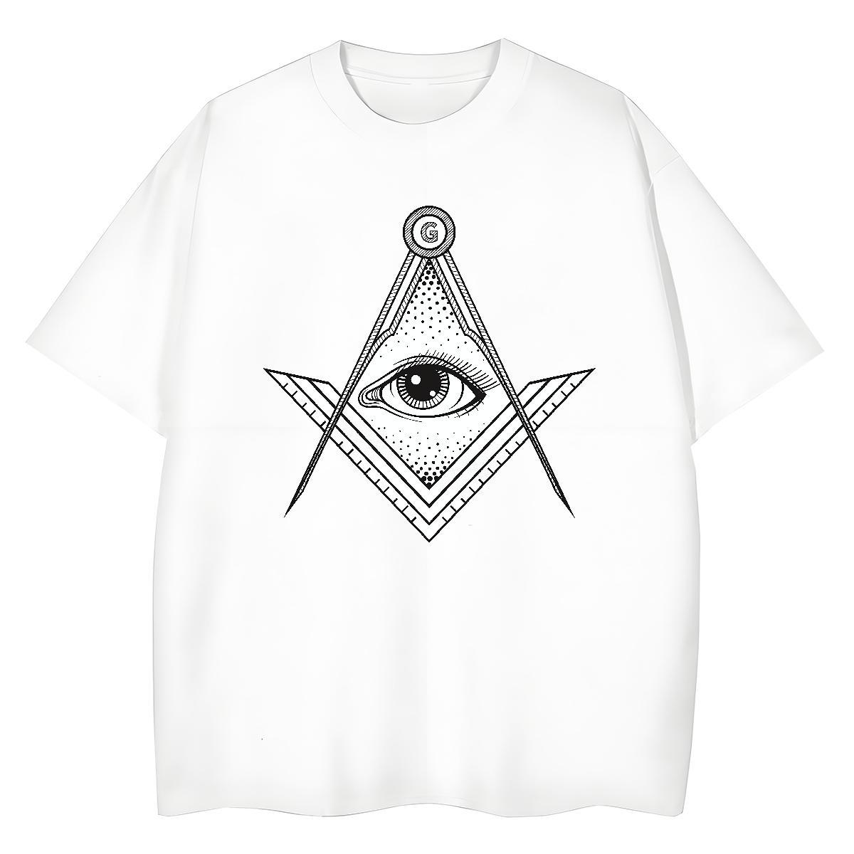 TOP Quality Woman T Shirts 230g Cotton Breathable Street Casual eye of the devil Woman Tshirt Designer Custom Print Plus Size Top Shirts