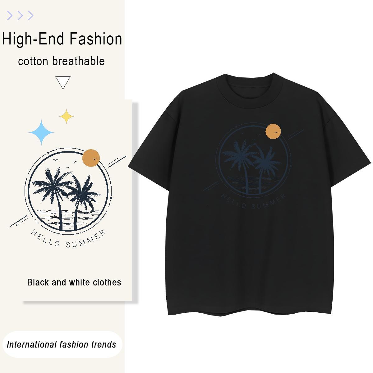Comfortable Couples T Shirts Outdoor 100% Cotton 230g Graphic O Neck Short Sleeves tree T Shirts Men Fashion Designer Tops Shirt