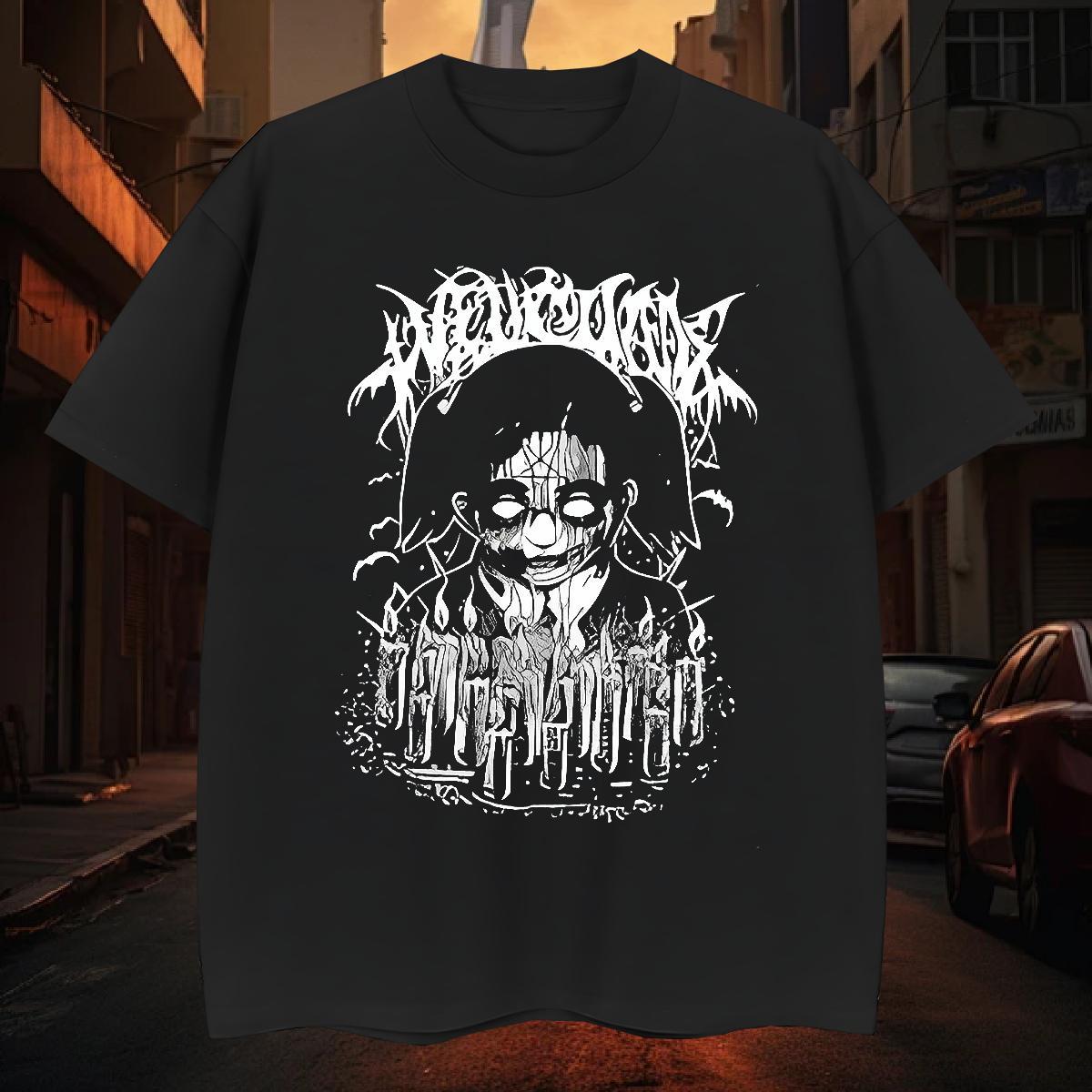 2024 Tshirts 100% Cotton 230g Hip Hop Street painting Round Neck Short Sleeve Men T Shirts High Quality Customized Print Tees Shirts
