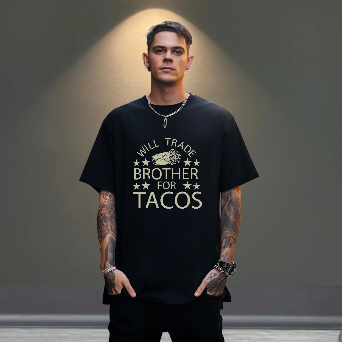Classic Men Clothes T-Shirt Street 230g Cotton Cartoon Printing L-4XL Pure Cotton five-pointed star Mens T Shirts 2024 Wear