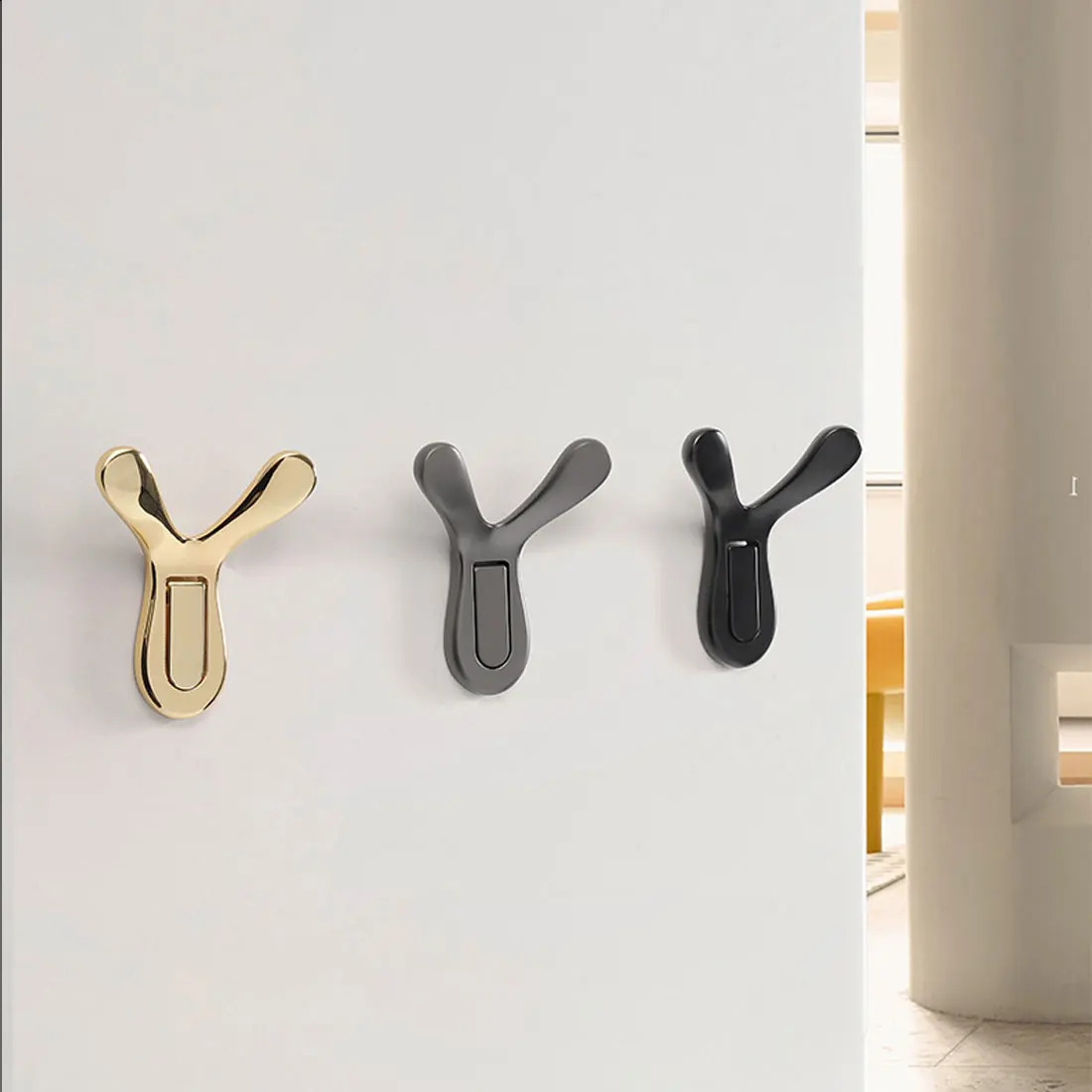 YUTOKO Antler Hook Key Holder Multi functional Hook Wall Decoration Bracket Used for Kitchen and Bathroom Home Accessories 240810