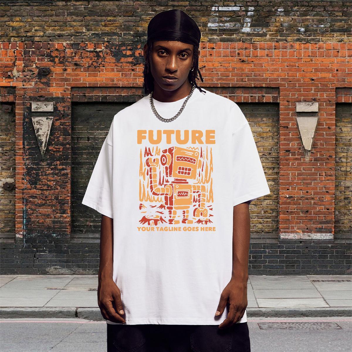 Loose Fit Tshirt for Man Woman Street Casual 230g 100% Cotton Custom Big Size O Neck Short Sleeves letter T-Shirts New Tees