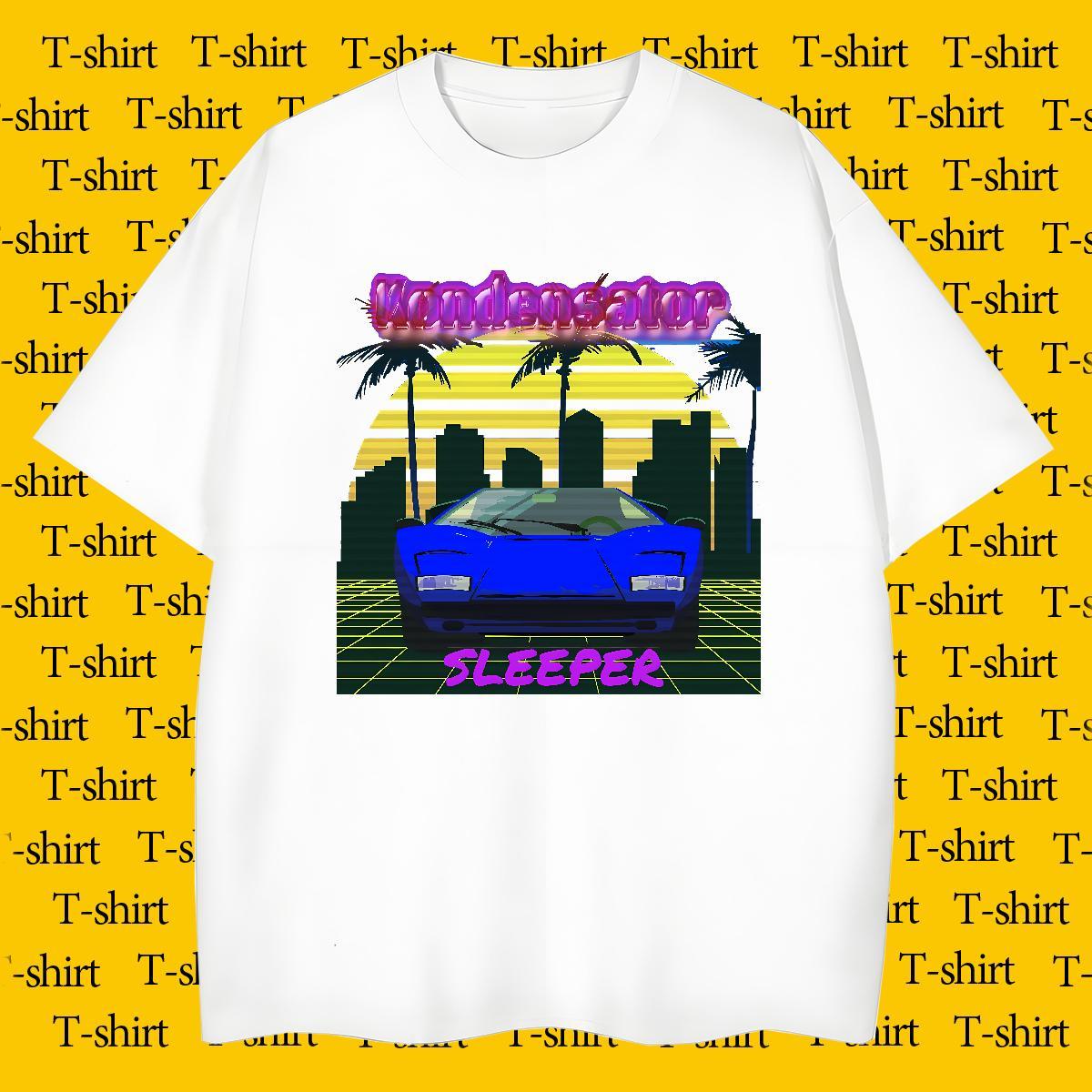 Cool Men Tops Tees Anime Printing Street 230g Pure Cotton White Plus Size Breathable Short Sleeve beach T Shirts Men Fashion Designer Wear