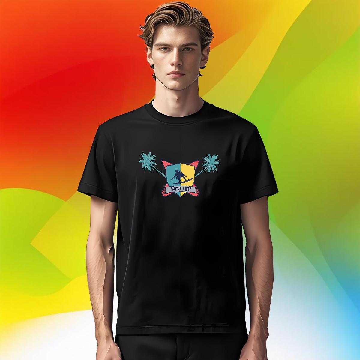 Unisex Mens Tshirts High Street Hip Hop 230g Cotton Customized Print Short Sleeve Soft beach T Shirts Men 2024 New Polos