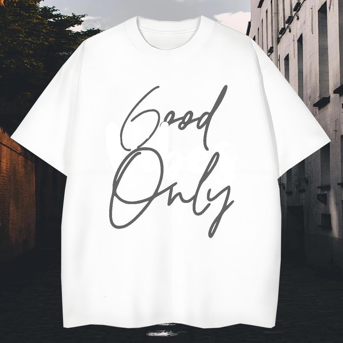 Classic Couples T Shirts Daily Wear 100% Cotton 230g Black Oversized O Neck Short Sleeves letter Men T Shirts 2024 New Tops Tees