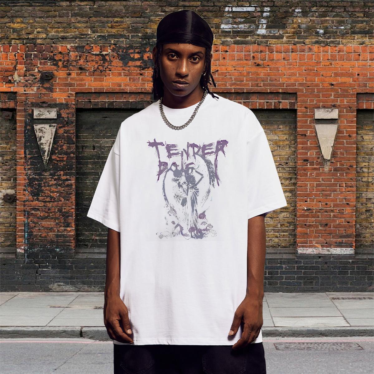 Designer Tshirt for Man Woman Anime Printing Street 230g 100% Cotton Customized O Neck Short Sleeves skull T-Shirts for Men Factory Direct Wear