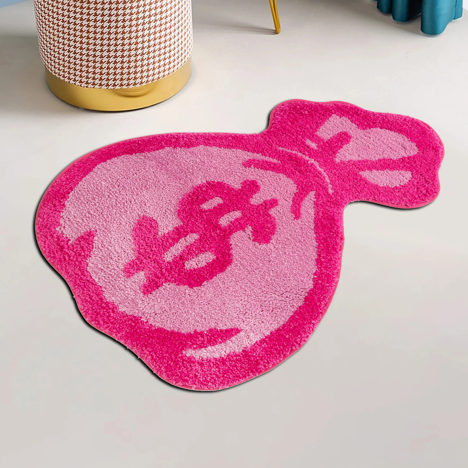 Purse Rugs Tufted Material Cartoon Carpet Anime Home Soft Fur Rugs Children Girl Bedroom Living Room Doormat Decor Floor Mat 240821
