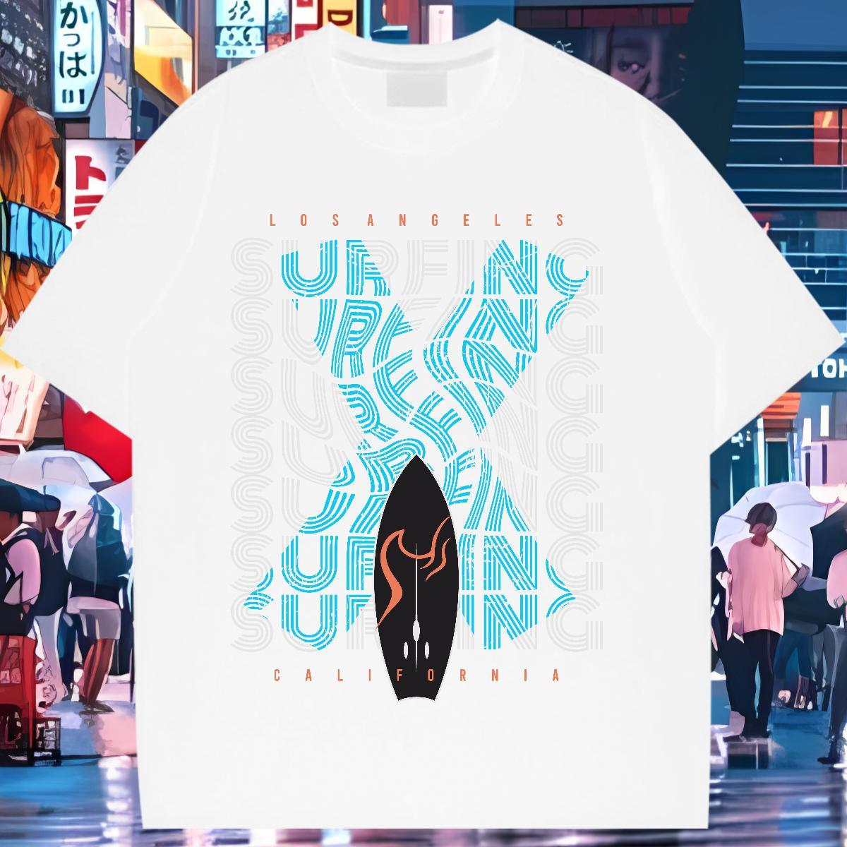 Casual New T shirt Breathable Crew Neck 230g Pure Cotton Tshirt for Man Woman Graphic skateboarding Street 5A Tees