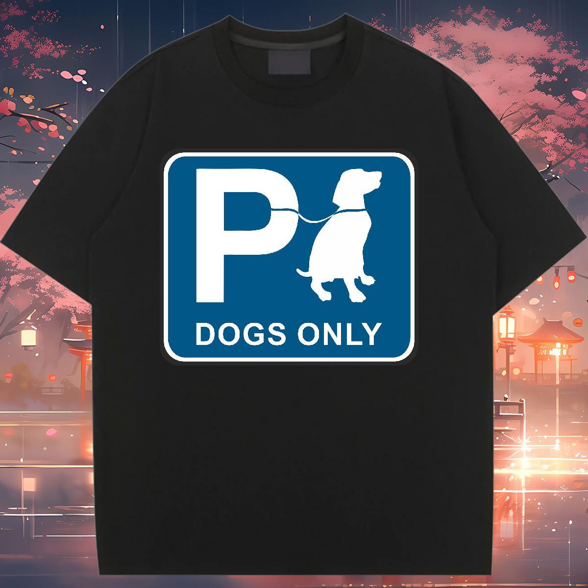 Brand T-Shirts Breathable 230g Cotton Women Tees DIY Anime Printed dog Street Free Shipping Tee Shirt