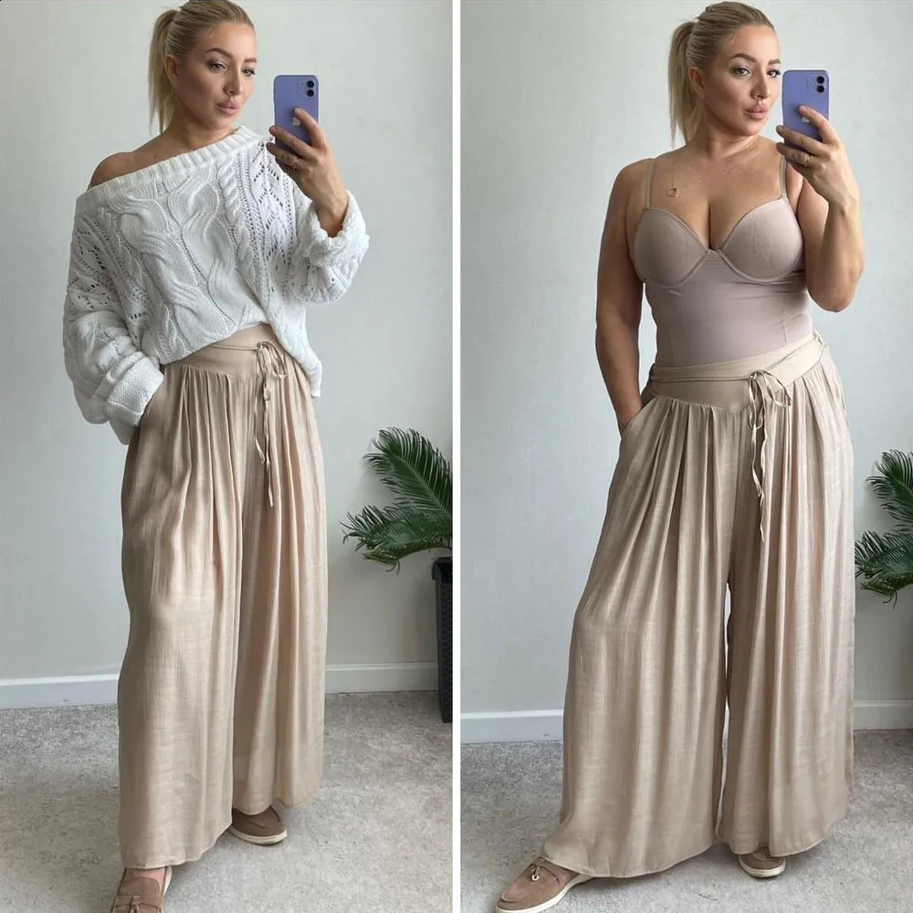 Womens Y2K Clothes Vintage Pink High Waisted Pants Jogger Casual Trousers Wide Leg Summer Baggy Korean Style Fashion 240821