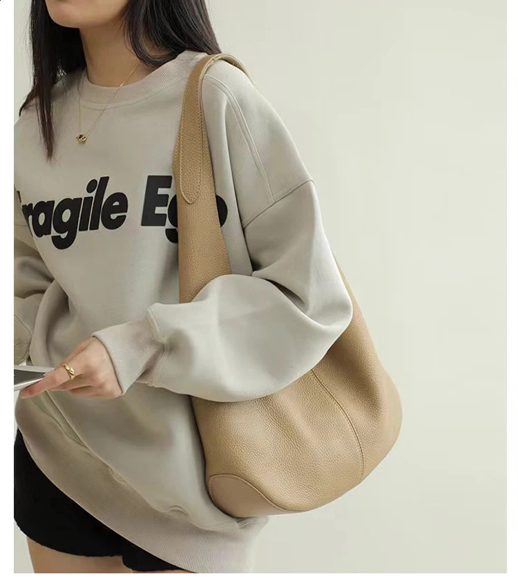 3 Ultra soft genuine leather shoulder bag a high-quality and large capacity handbag for women 240822 4