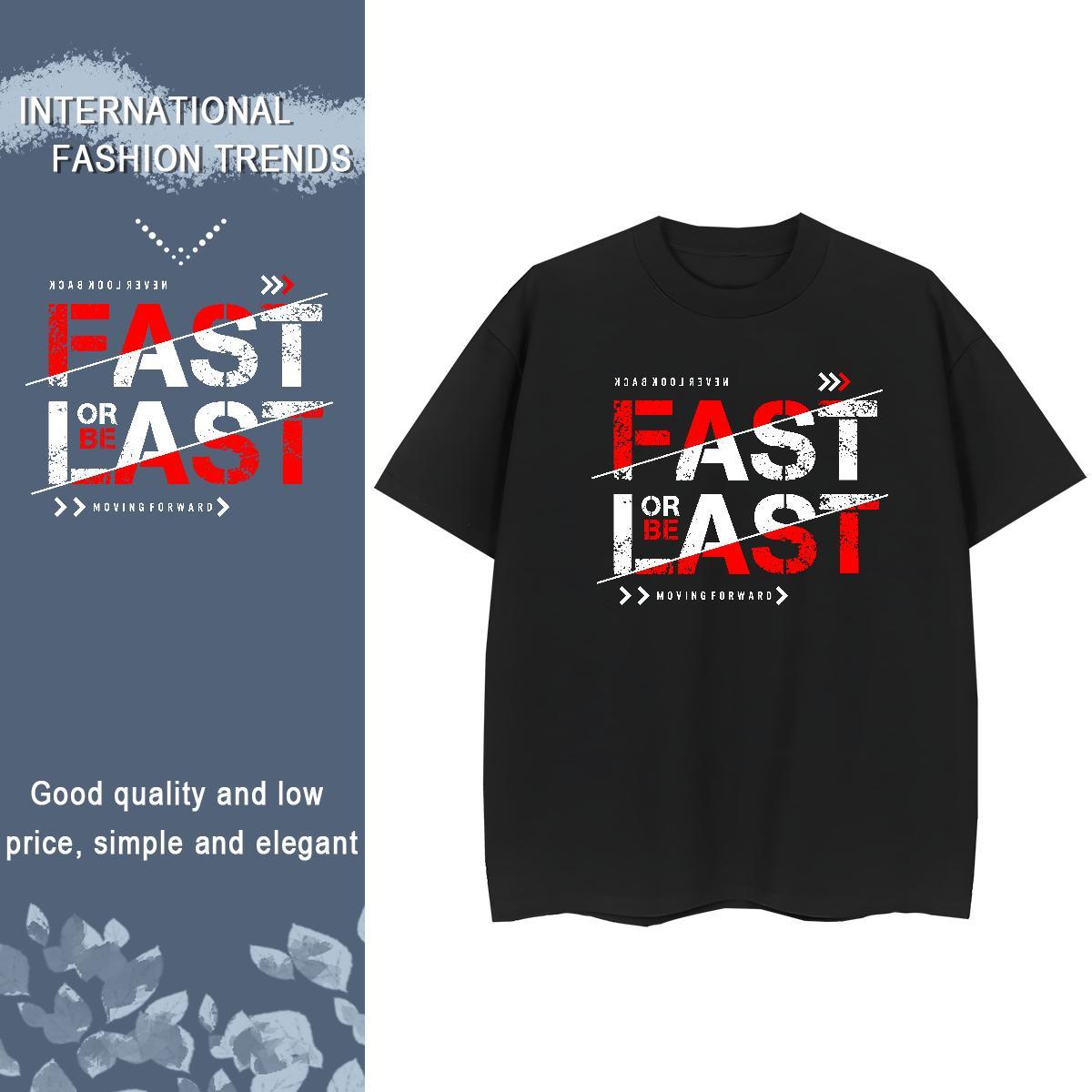 Soft Women Tshirts 100% Cotton 230g letter Hip Hop Street T Shirts Women Breathable Crew Neck Black Oversized Tees