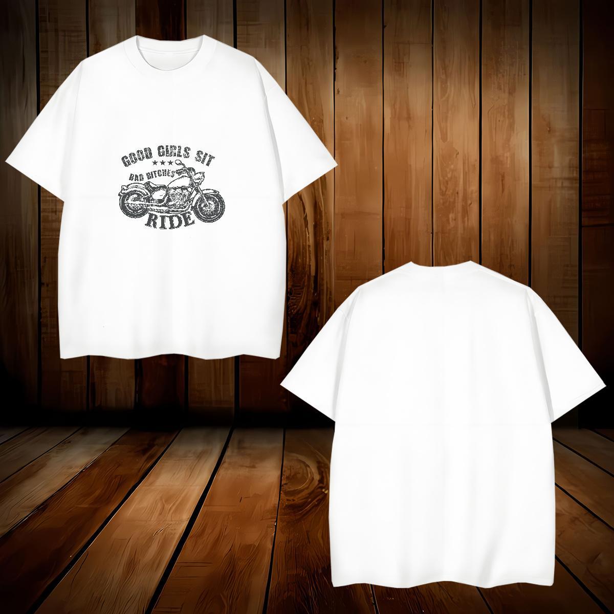 Brand motorbike T shirt Hip Hop Street Mens Tshirts 230g Pure Cotton Stylist O-Neck Short Sleeve Plus Size Custom Tops Tees