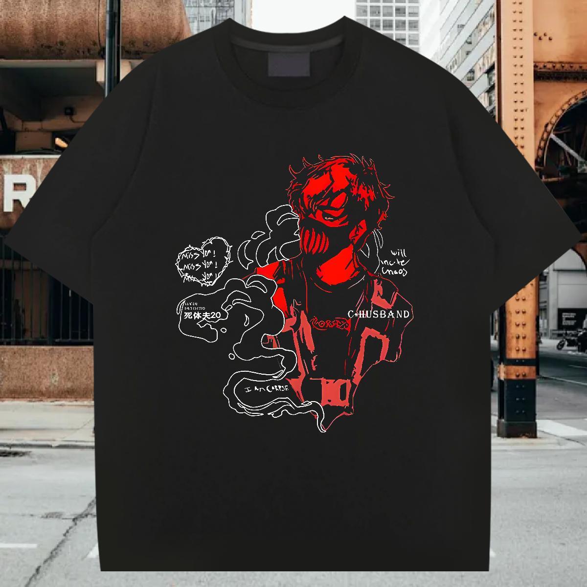 Custom Tshirts 230g Pure Cotton Street wear Hip Hop blood Breathable Crew Neck Men T Shirts Classic Custom Printed Tops Tees