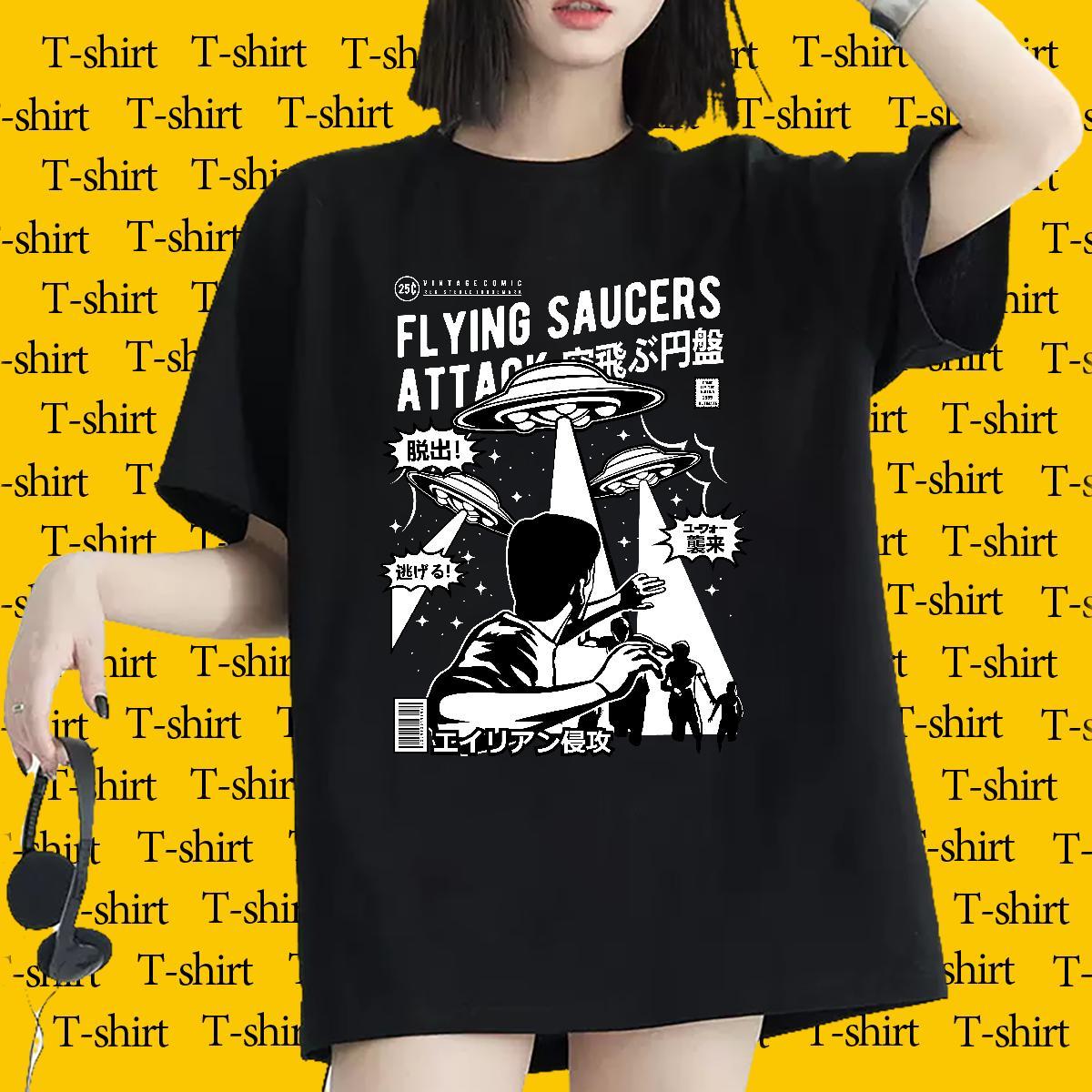 Casual New T shirt Breathable Short Sleeve 230g Cotton Unisex Tshirts Custom Printing ET Casual Daily Wear Loose fit Clothings