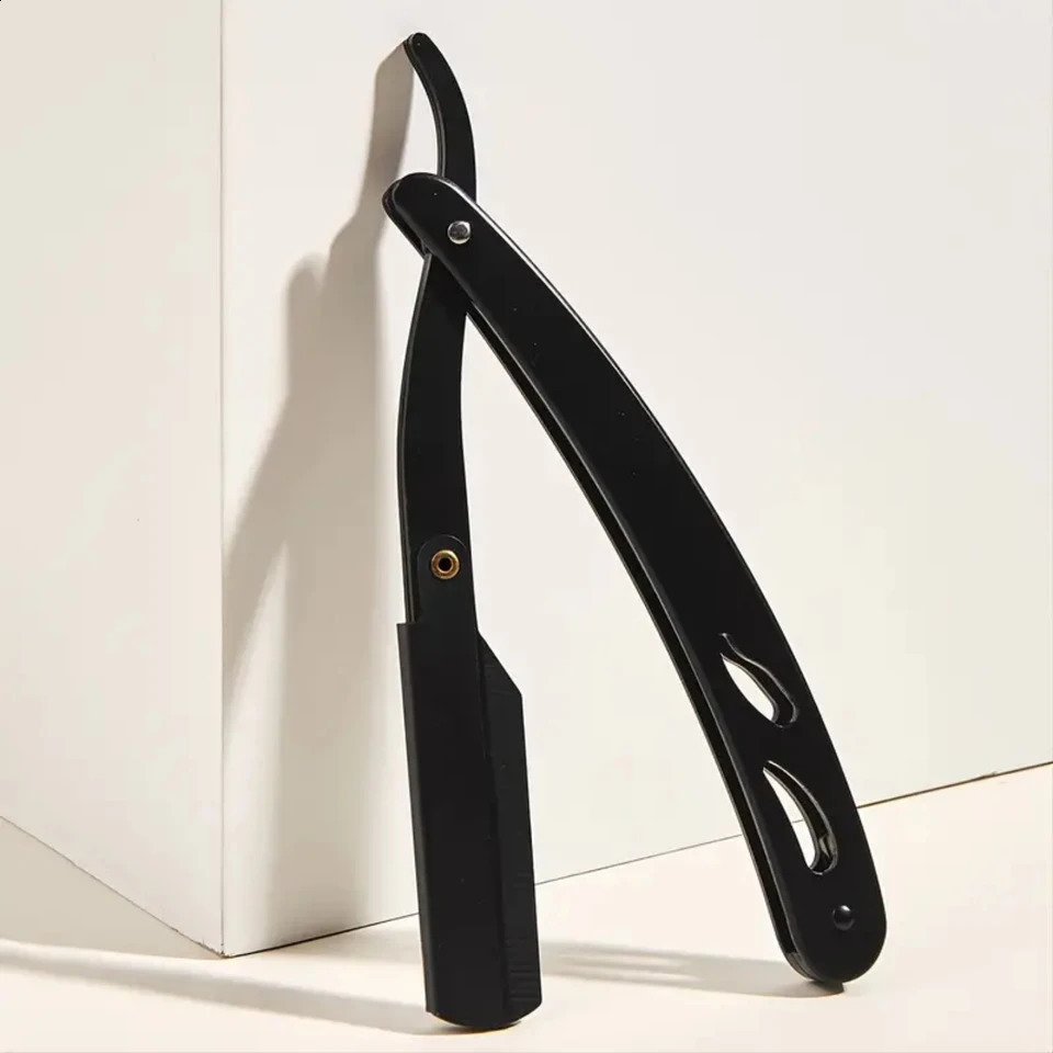 The ultimate hair shaver for salon quality results highquality professional straight edge steel folding 240801