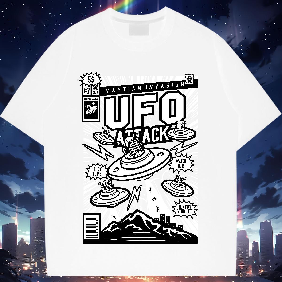 Fashion Casual T Shirts Women O-Neck Short Sleeve 230g Pure Cotton Tshirt for Man Woman Customized ET Sport Loose Wear