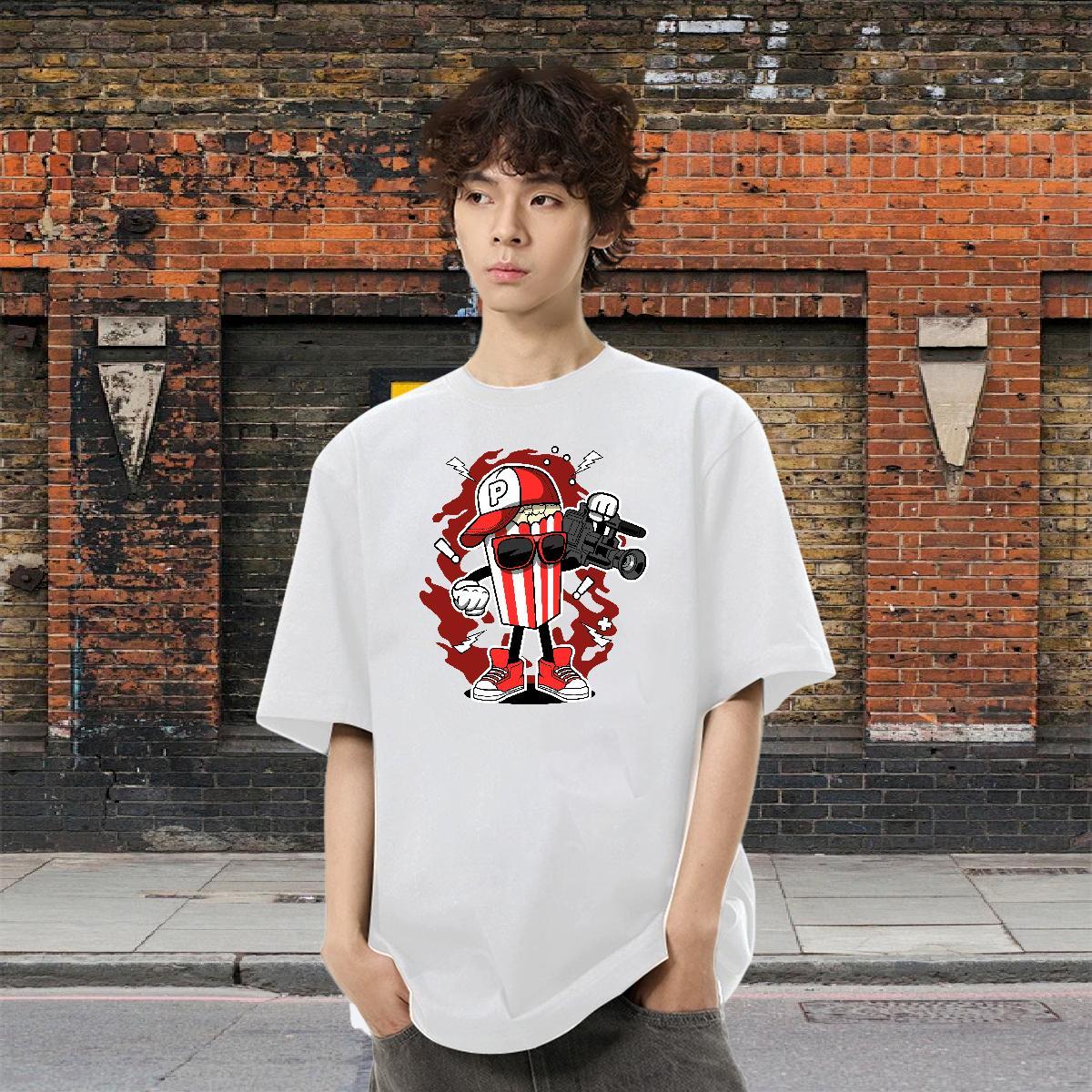 Designer Men Tops Tees Beach 230g Pure Cotton Custom Print Plus Size Breathable Short Sleeve camera T-Shirts for Men 2024 DIY Top Tees