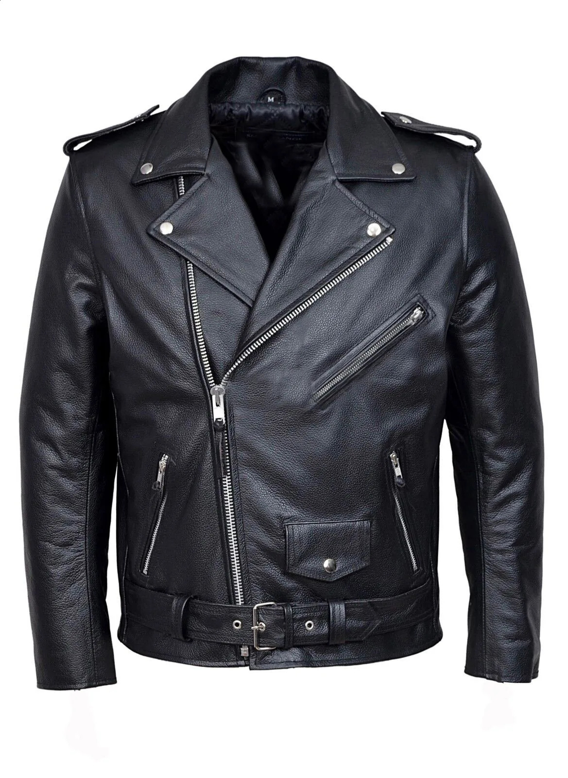 Men PU Leather Jacket Motorcycle Fashion Slim Fit Leather Coat 240822