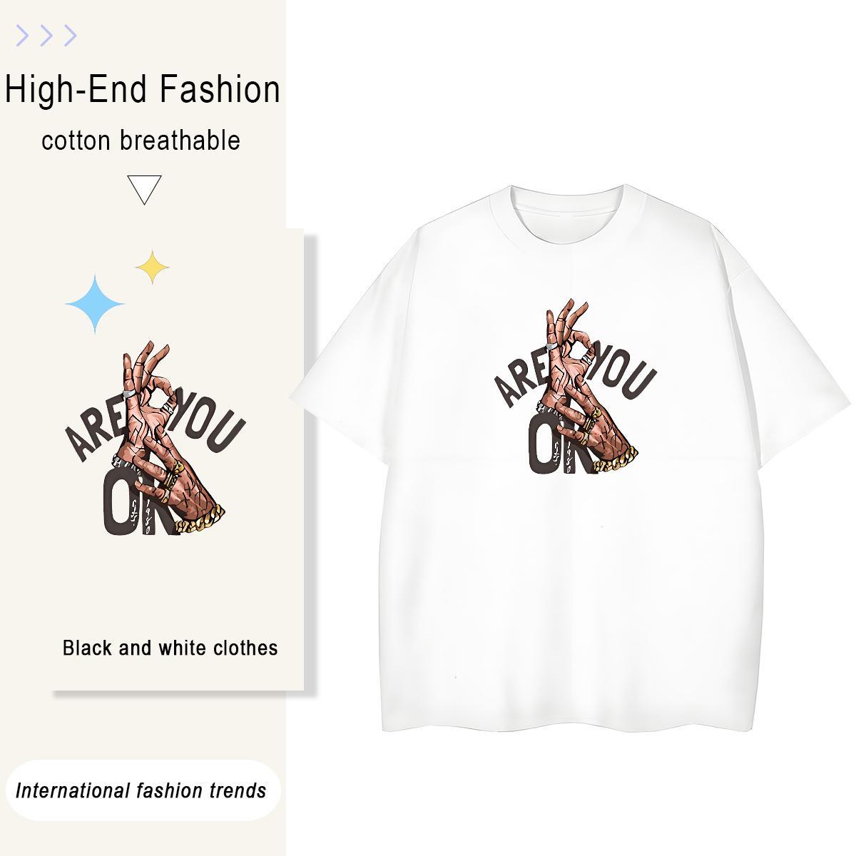 2024 Designer Womens T Shirts 230g 100% Cotton Comfortable High Street Hip Hop skull Unisex Tshirts Free Shipping Custom Print Plus Size Wear