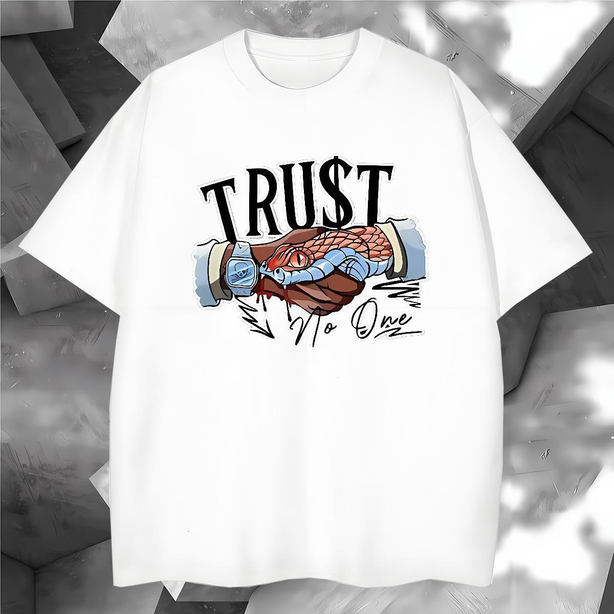 Loose Fit snake Man T Shirts Street wear Hip Hop Tshirt for Man Woman 230g 100% Cotton Classic Casual Pure Cotton Oversized Polos