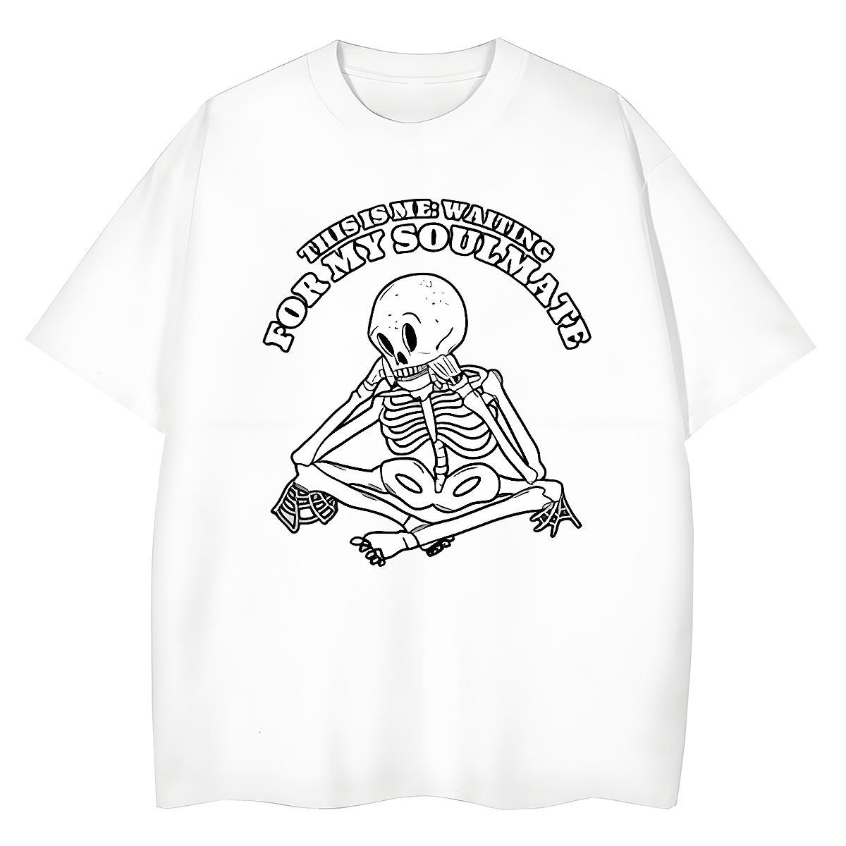 Custom T-Shirts 230g Pure Cotton O Neck Short Sleeves Daily Outfit halloween Unisex Tshirts Loose fit Custom Print Oversized Tee Shirt