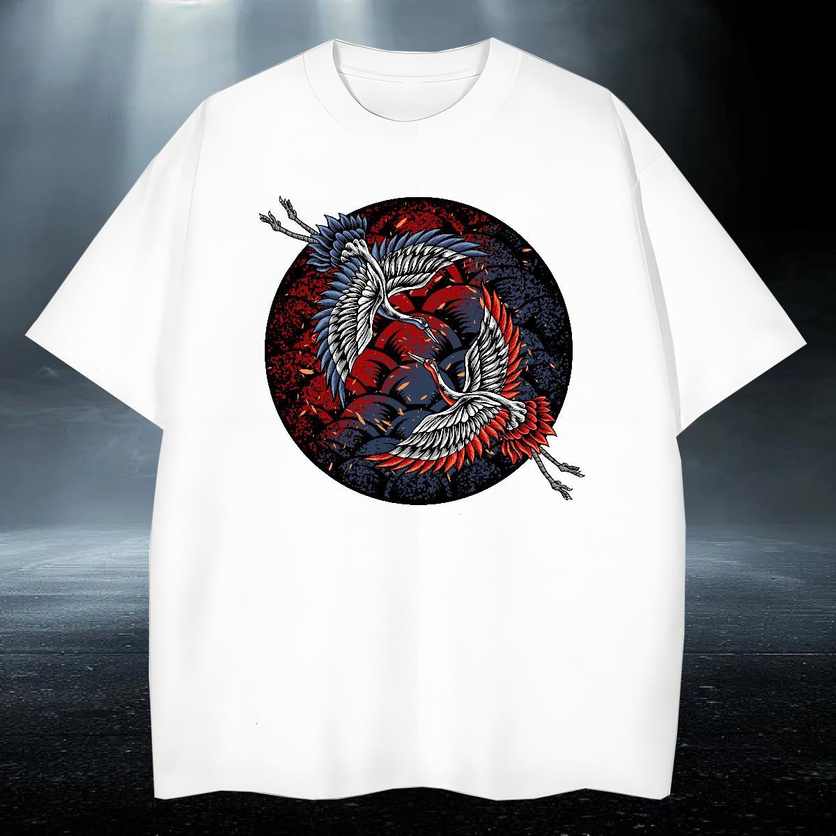 TOP Quality Men Tshirts Street Casual 230g Cotton Custom Cartoon Pure Cotton eagle T-Shirts Customized Tee Shirt