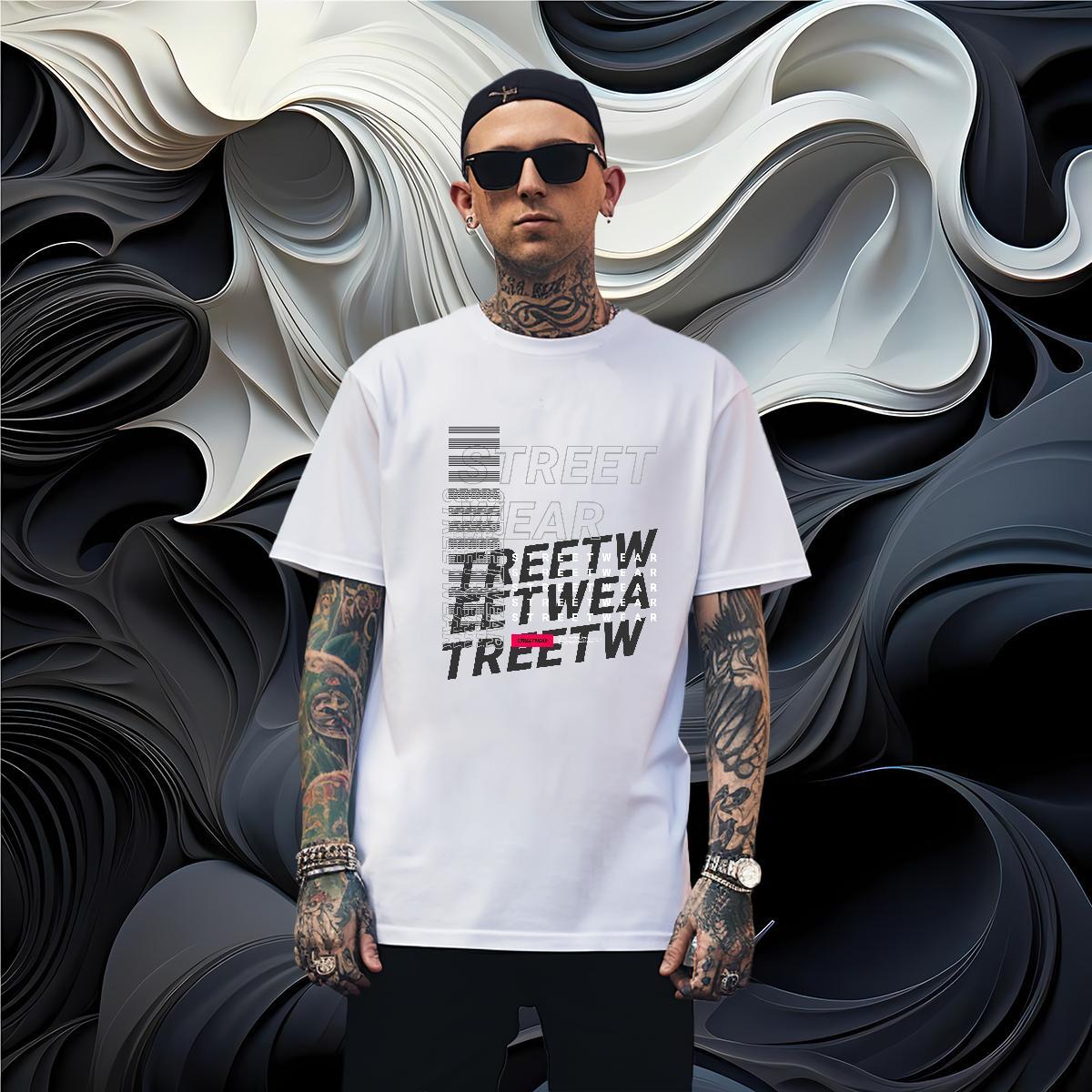 Unisex letter T Shirt For Man Street Wear Men Tees 100% Cotton 230g Fashion Designer Pure Cotton DIY Logo Oversized Tees Shirts