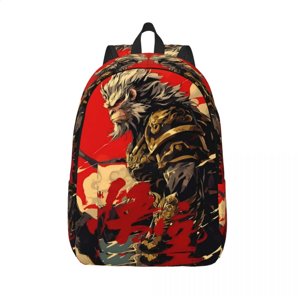 Black Mythical Monkey King Leisure Backpack Durable High School Business Game Chinese Japanese Bag Mens Laptop Shoulder 240822
