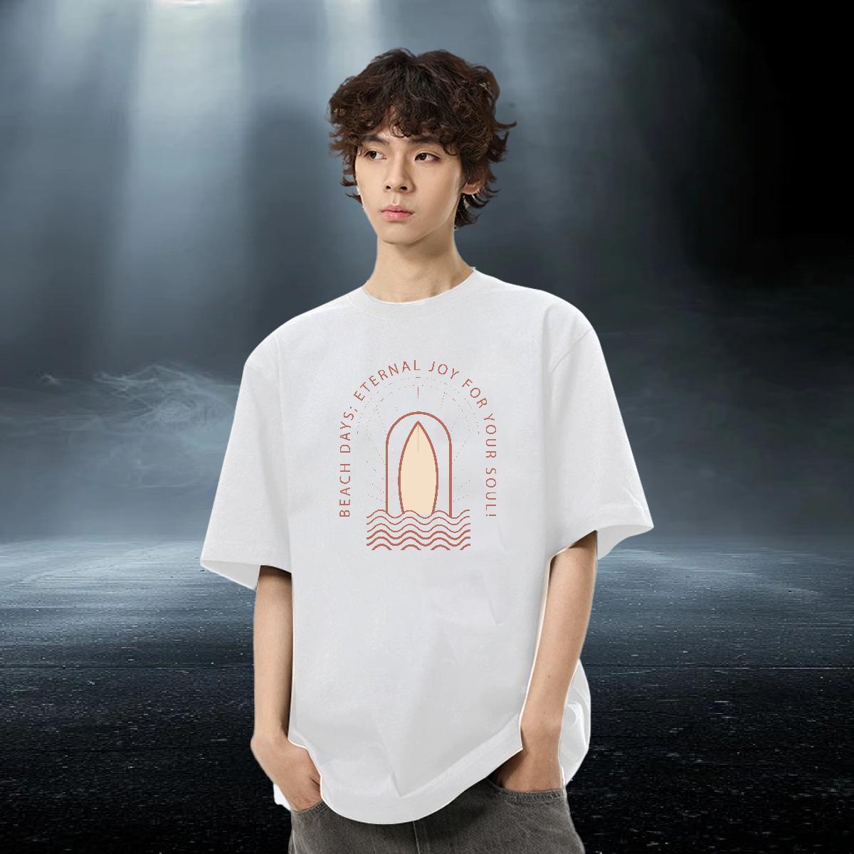 TOP Quality Couples T Shirts Street wear Hip Hop 230g Pure Cotton Customized O Neck Short Sleeves letter T-Shirts DIY Customized Top Tees